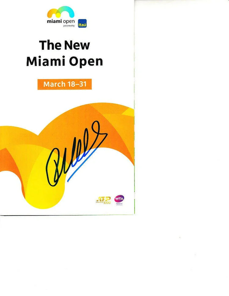 Robin Haase signed 2019 Miami Open tennis tournament map & program - AutographsForSale.com