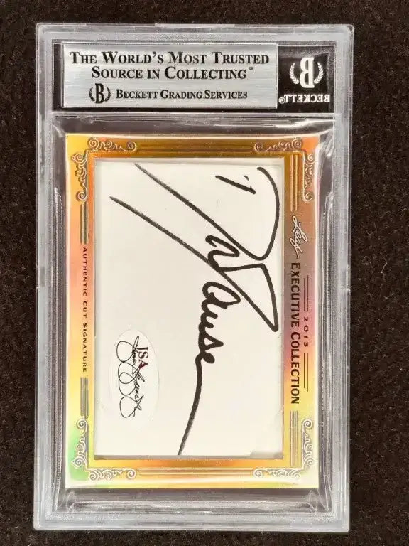 Bonnie Blair & Dan Jansen 2013 Leaf Masterpiece Cut Signature certified signed card 1/1 JSA - AutographsForSale.com