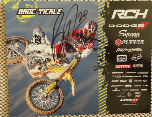 Broc Tickle autographed 8x10 Motocross Supercross photo - AutographsForSale.com