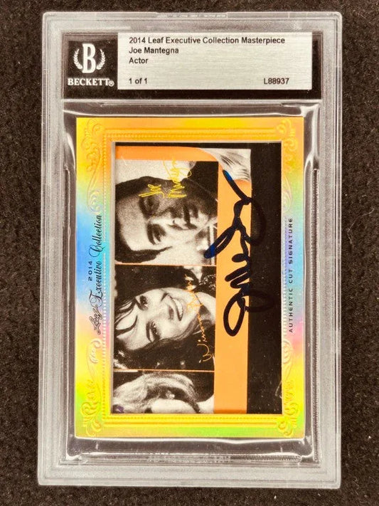 Joe Mantegna 2014 Leaf Masterpiece Cut Signature certified autograph card 1/1 JSA Simpsons - AutographsForSale.com
