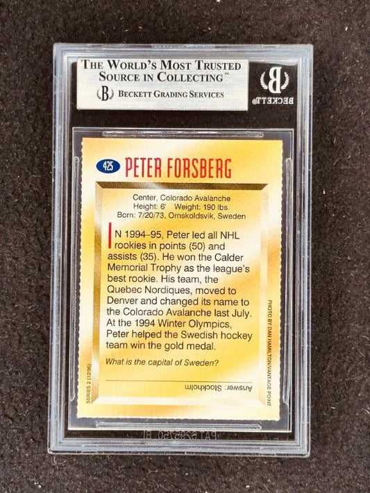 Peter Forsberg Colorado Avalanche 1995 Sports Illustrated for Kids card BGS Graded 8.5 - AutographsForSale.com