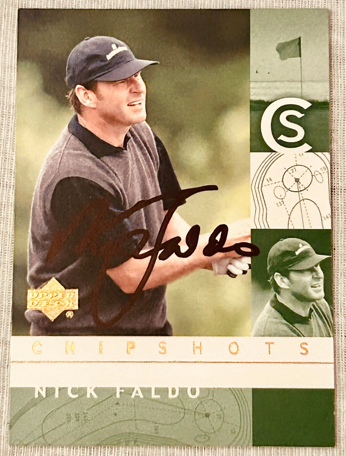 Nick Faldo autographed 2002 Upper Deck Chip Shots golf card - AutographsForSale.com