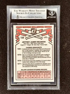Jeff Reardon signed Mets 1981 Donruss Fleer RCs BAS slabbed - AutographsForSale.com