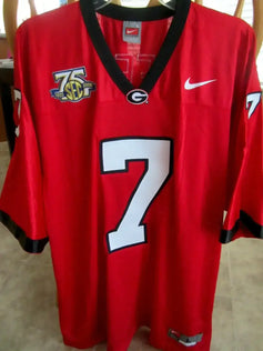 Matthew Stafford Georgia Bulldogs 2007 Nike red jersey NEW - AutographsForSale.com