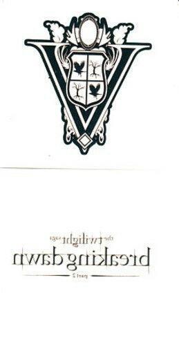 Twilight Breaking Dawn Part 2 movie 2012 SDCC 2 temporary tattoos - AutographsForSale.com