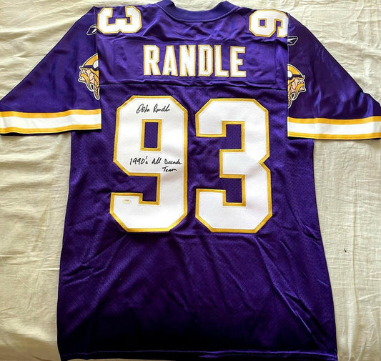 John Randle signed Vikings Reebok jersey with 1990’s All Decade team (Schwartz) - AutographsForSale.com