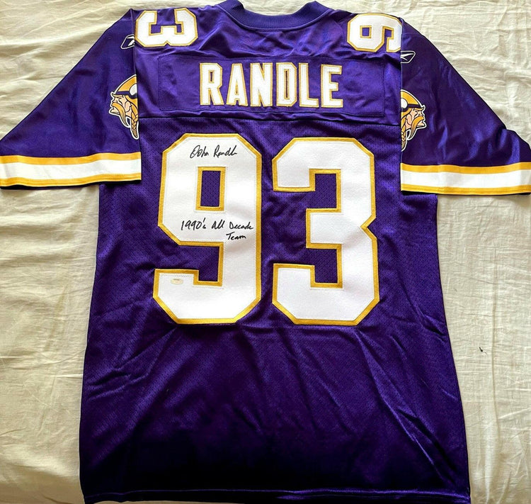 John Randle signed Vikings Reebok jersey with 1990’s All Decade team (Schwartz) - AutographsForSale.com