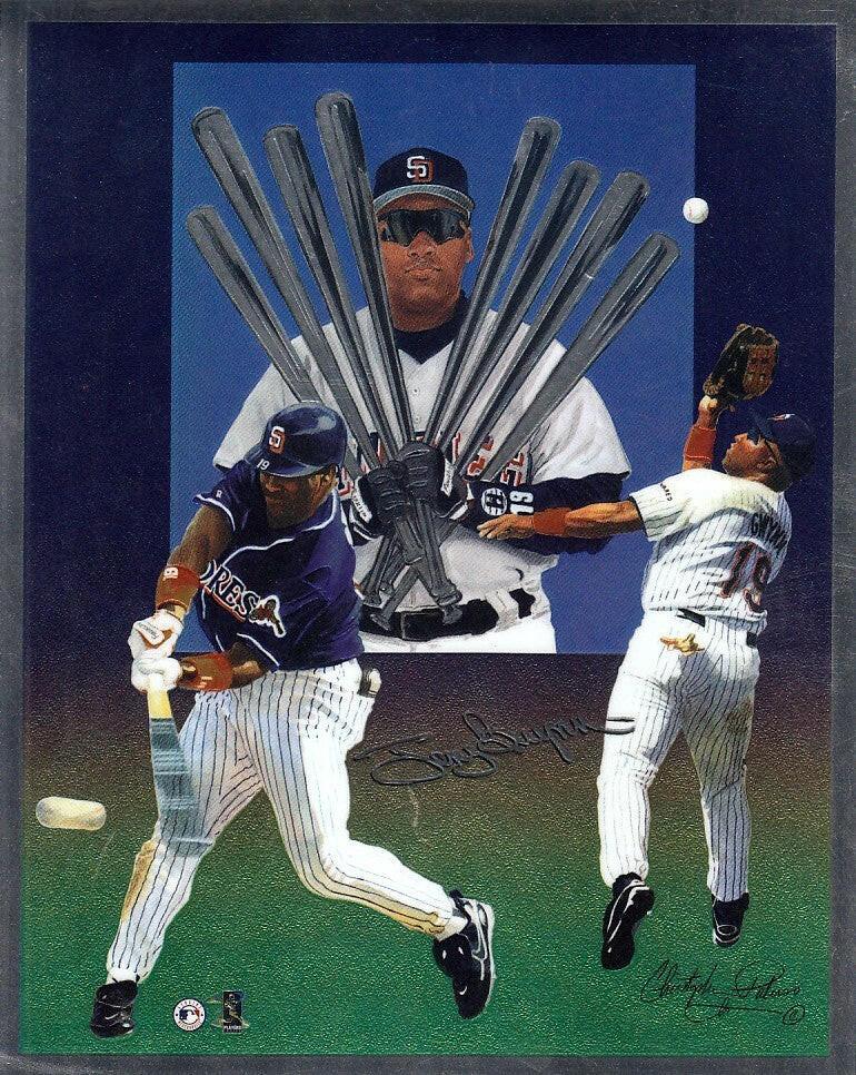 Tony Gwynn San Diego Padres 8x10 Artwork Chromium Print - AutographsForSale.com