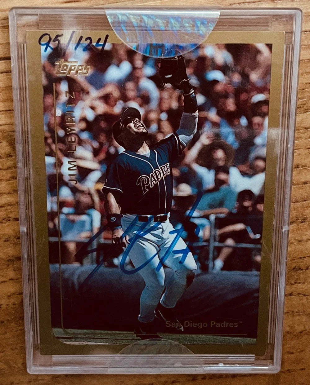 Jim Leyritz certified signed SD Padres 2004 Topps Buyback 1999 card - AutographsForSale.com