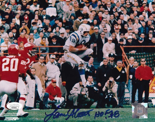 Lance Alworth signed SD Chargers 8x10 photo with HOF 78 JSA - AutographsForSale.com