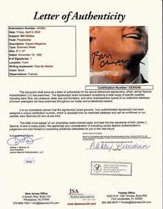 Bill Clinton autographed 1992 Business Week cover framed JSA - AutographsForSale.com