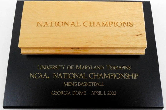 Maryland 2002 NCAA National Championship basketball floorboard plaque - AutographsForSale.com