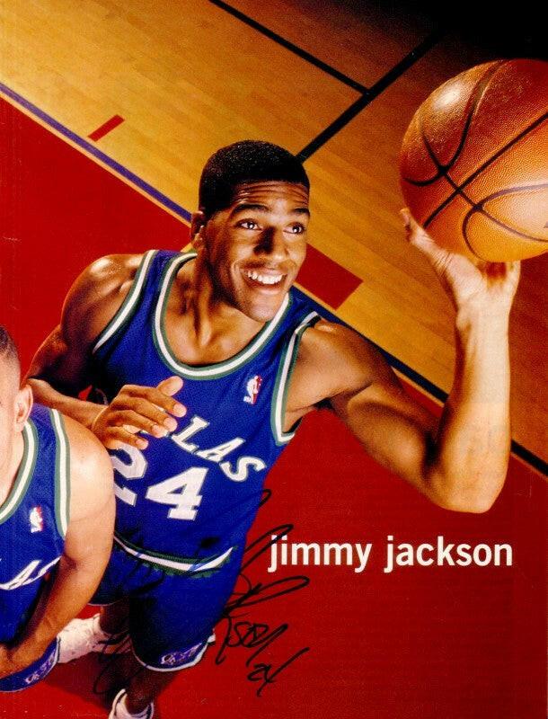 Jim Jackson autographed Dallas Mavericks magazine photo - AutographsForSale.com