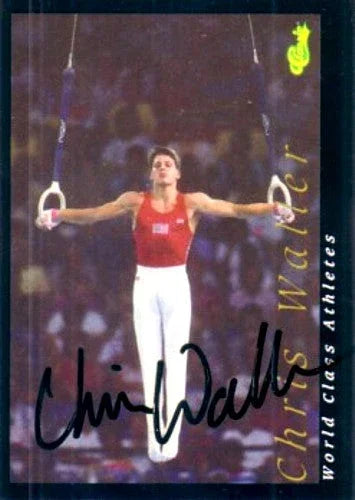 Chris Waller signed 1992 Classic World Class Athletes gymnastics card - AutographsForSale.com