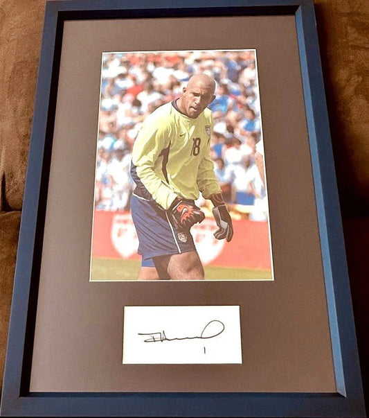 Tim Howard autograph custom framed with US Soccer photo JSA - AutographsForSale.com
