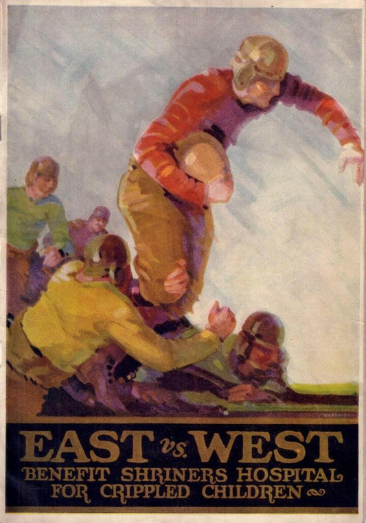 1930 East West Shrine Game college football program Jack Cannon Dutch Clark Bronko Nagurski Roy Riegels - AutographsForSale.com