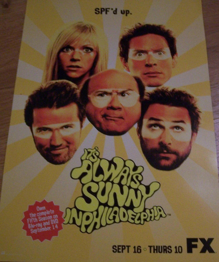 Its Always Sunny In Philadelphia 2010 SDCC 12x18 poster - AutographsForSale.com