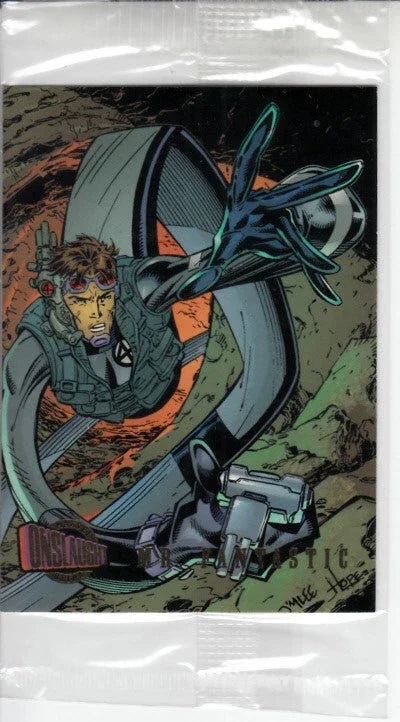 Mr Fantastic Marvel Onslaught 1996 Fleer Ultra promo card 1 - AutographsForSale.com