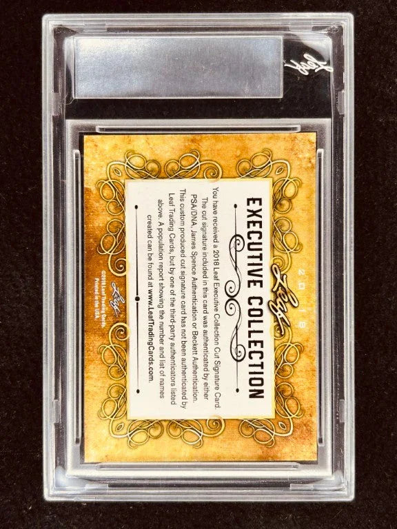 Eugene Gene Cernan 2018 Leaf Masterpiece Cut Signature certified signed card 1/1 JSA Apollo 17 - AutographsForSale.com