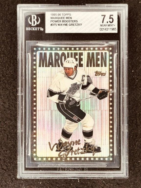 Wayne Gretzky LA Kings 1995-96 Topps Marquee Men Power Boosters card BGS 7.5 - AutographsForSale.com