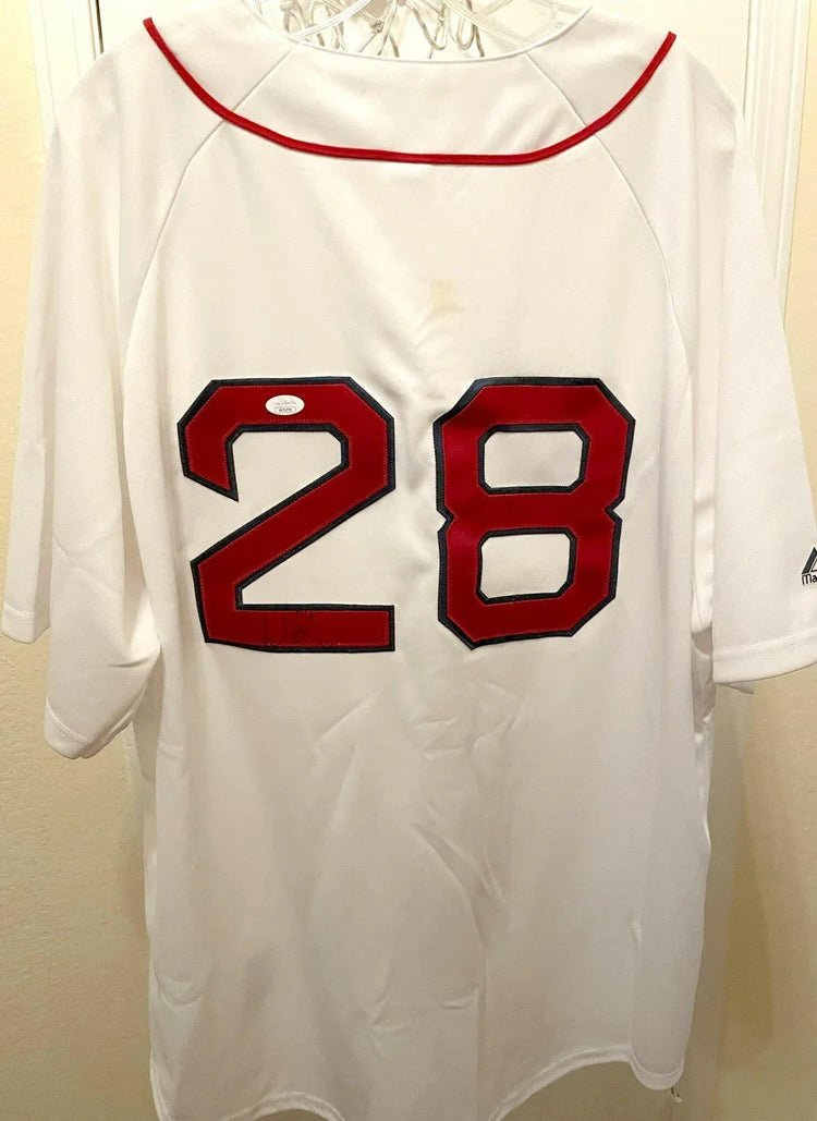 Adrian Gonzalez signed Red Sox Majestic white jersey JSA - AutographsForSale.com