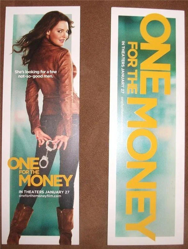 One for the Money movie promo bookmark (Katherine Heigl) - AutographsForSale.com