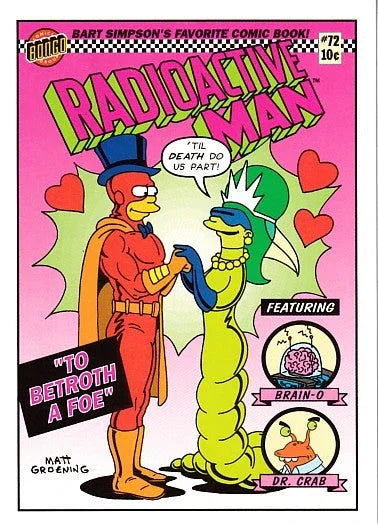 Radioactive Man The Simpsons 1993 SkyBox Series 1 card R10 - AutographsForSale.com
