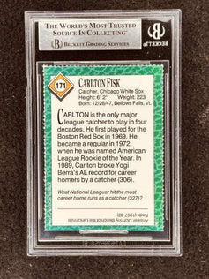 Carlton Fisk autographed Chicago White Sox 1990 Sports Illustrated for Kids card BAS - AutographsForSale.com