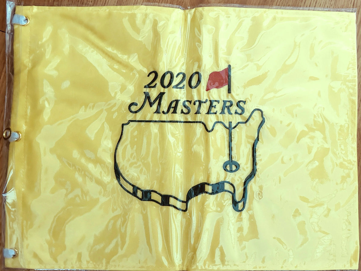 2020 Masters golf pin Flag Dustin Johnson Wins Second Major - AutographsForSale.com