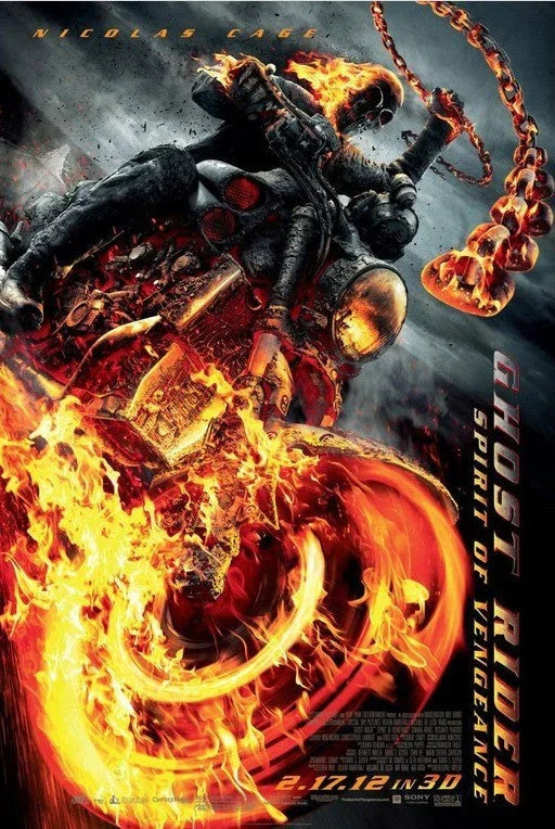 Ghost Rider Spirit of Vengeance 2 mini posters Nicolas Cage - AutographsForSale.com