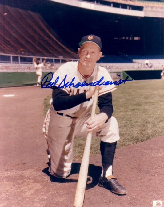Red Schoendienst autographed 8x10 New York Giants photo - AutographsForSale.com