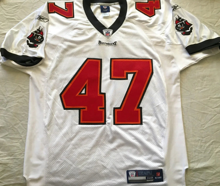 John Lynch Buccaneers 2002 authentic Reebok game model jersey - AutographsForSale.com