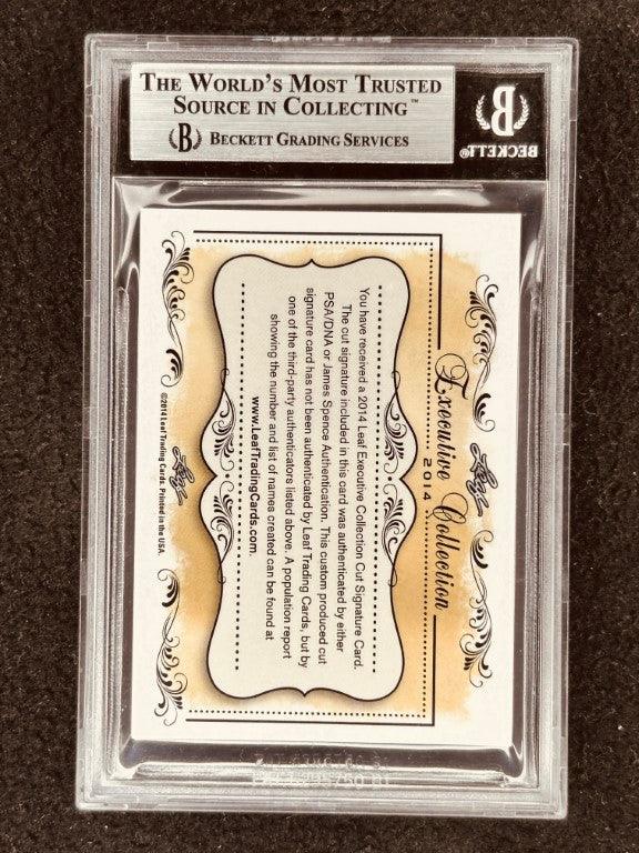 Shirley Eaton 2014 Leaf Masterpiece Cut Signature certified signed card 1/1 JSA Goldfinger - AutographsForSale.com