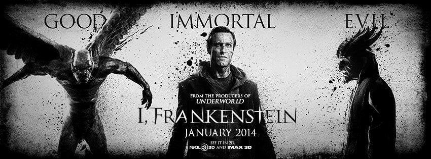 I Frankenstein 2013 SDCC promo 20x40 movie poster Aaron Eckhart - AutographsForSale.com