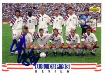 Jeff Agoos autographed US Soccer 1993 Upper Deck card - AutographsForSale.com