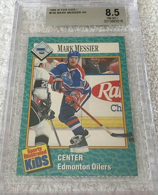 Mark Messier 1989 Sports Illustrated for Kids card BGS Graded 8.5 - AutographsForSale.com