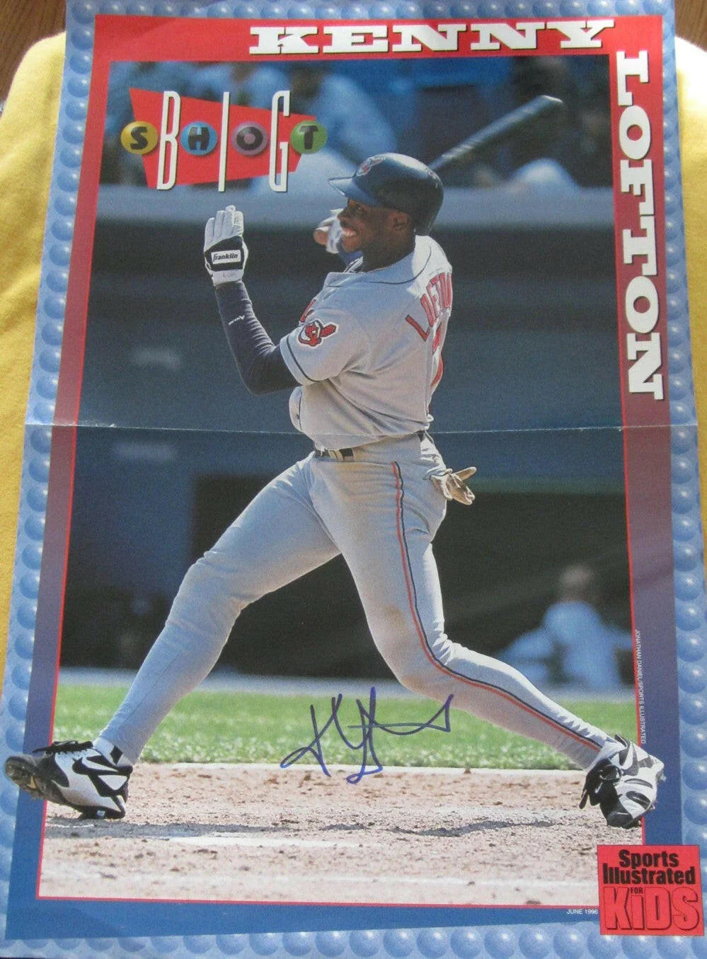 Kenny Lofton signed Indians SI for Kids poster - AutographsForSale.com