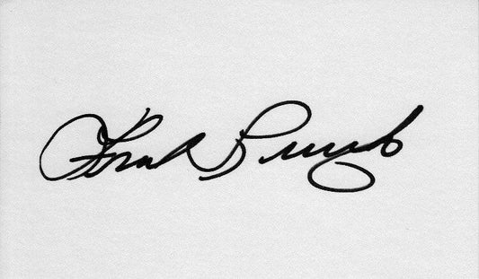 Frank Lucchesi autographed index card (cut signature) Phillies Texas Rangers - AutographsForSale.com