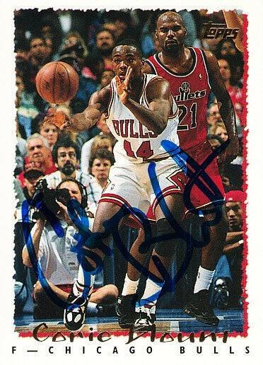 Corie Blount autographed Chicago Bulls 1994-95 Topps card - AutographsForSale.com