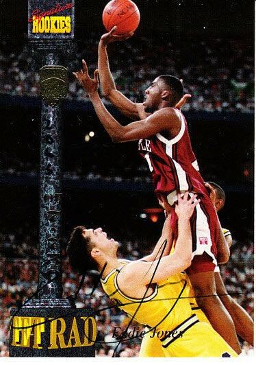 Eddie Jones certified signed Temple Owls 1994 Signature Rookies card - AutographsForSale.com