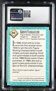 Kristi Yamaguchi 1989 SI for Kids ice skating RC CSG 9 MT - AutographsForSale.com