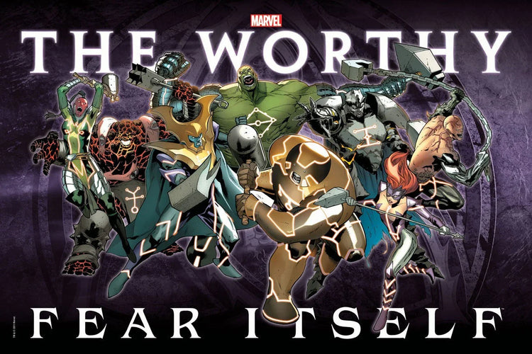 Fear Itself Mighty Worthy 24x34 Marvel Comics poster - AutographsForSale.com