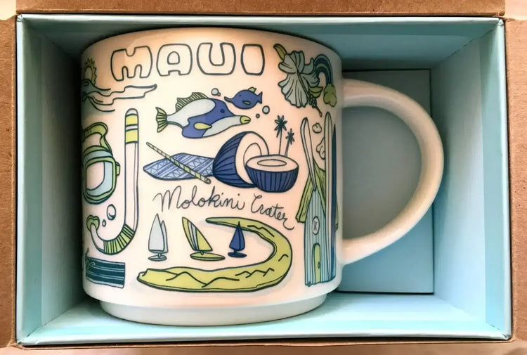 Starbucks 2018 Been There Series Maui 14 ounce collector coffee mug NEW - AutographsForSale.com