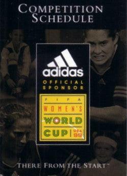 1999 Fifa Women’s World Cup Soccer Adidas pocket Schedule - AutographsForSale.com