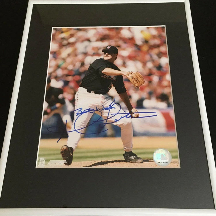 Al Leiter signed NY Mets 8x10 photo with Best Wishes matted framed - AutographsForSale.com