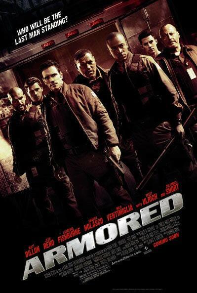 Armored 2009 mini 11x17 movie poster Matt Dillon - AutographsForSale.com