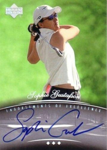Sophie Gustafson certified autograph 2004 Upper Deck Endorsements of Excellence golf card - AutographsForSale.com