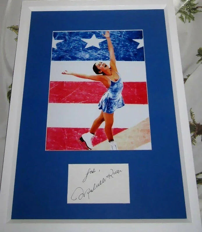 Michelle Kwan autograph framed 8x10 ice skating photo JSA - AutographsForSale.com