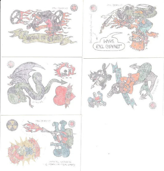 The Simpsons 1993 SkyBox Series 1 starter tattoo insert card set (5/10) - AutographsForSale.com