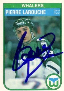 Pierre Larouche signed Hartford Whalers 1982-83 OPC card - AutographsForSale.com